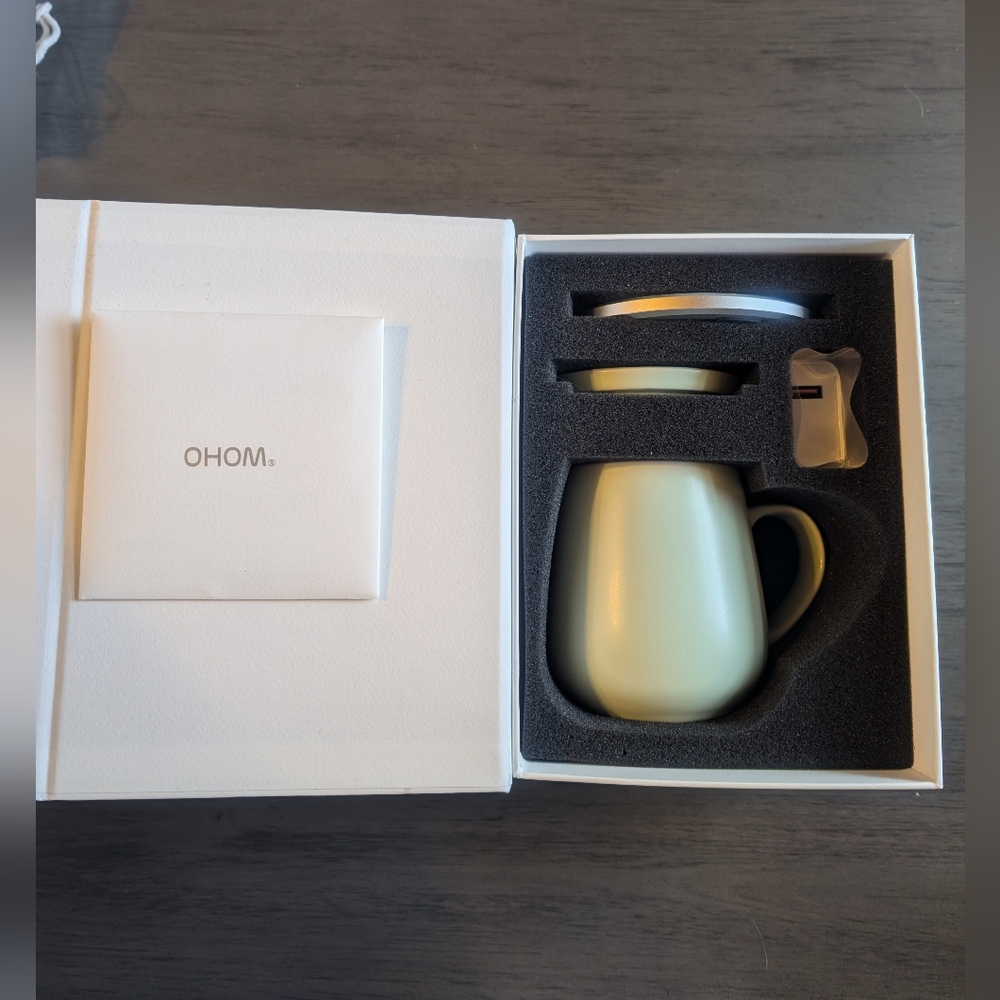 Ohom Ui Fine Ceramic Self-heating Mug Verde Green